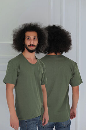 Erkek Bisiklet Yaka Penye Fanila T-Shirt