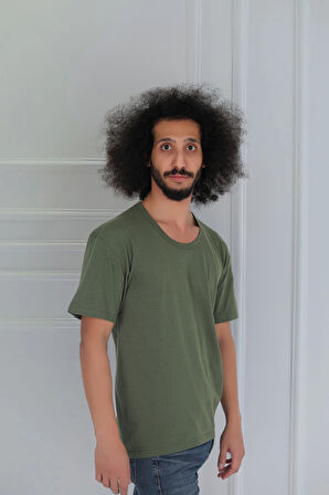 Erkek Bisiklet Yaka Penye Fanila T-Shirt