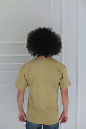 Erkek Bisiklet Yaka Penye Fanila T-Shirt