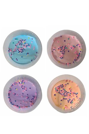 Boncuklu Slime + Normal Slime 2 Adet + 2 Adet 4 Adet Oyun Hamuru
