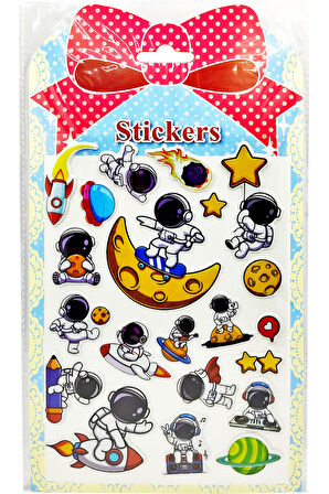 Sticker Kabartmalı Stiker Defter Planlayıcı Etiket (YQA012)-20x14cm - Moon Astranot