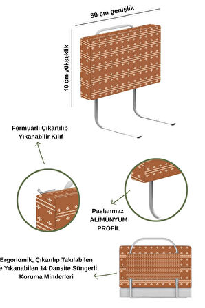 Yeni Nesil Yatak Bariyeri 2 Adet 40 x 50 cm