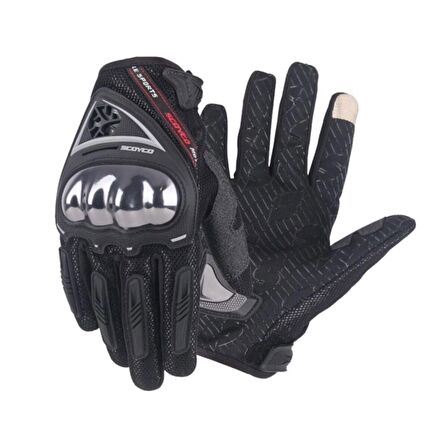 Scoyco MC44C Carbon Dokunmatik Yazlik Motosiklet Eldiveni