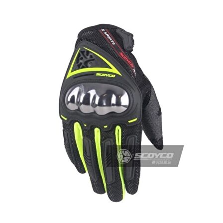 Scoyco MC44C Carbon Dokunmatik Yazlik Motosiklet Eldiveni