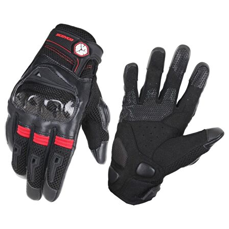 Scoyco MC57W Carbon Dokunmatik Yazlik Kadın Motosiklet Eldiveni