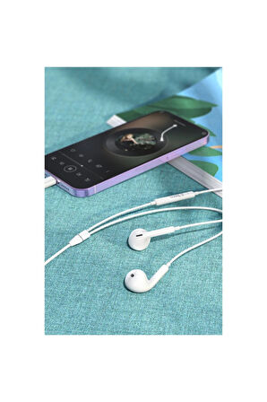 İphone 14/13/12/11/Xs/X/7/8 Serileri Uyumlu Iphone Kablolu Kulaklık Konnektörlü (TAK ÇALIŞTIR)