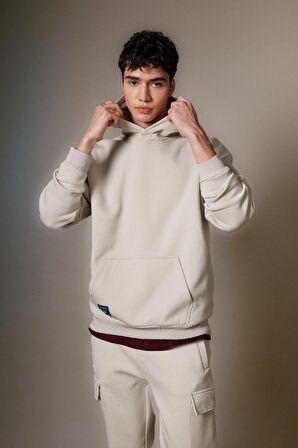 DeFacto Oversize Fit Sırt Baskılı Kapüşonlu Sweatshirt B4751AX24SPGR437
