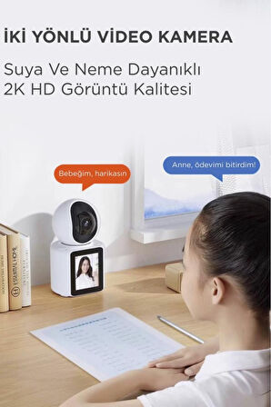 Torima CMR-11 | 360° Akıllı Güvenlik ve Bebek Kamerası - 5MP HD Görüntü, Gece Görüşü, İki Yönlü Ses