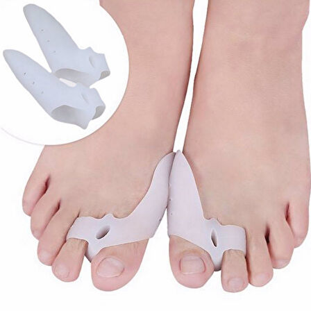 Ayak Baş Parmak Kemik Koruyucu Bunyon Iki Parmağa Geçen Silikon Makaralı Başparmak HalluksS ValgusS