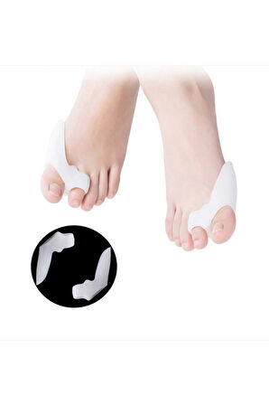 Ayak Baş Parmak Kemik Koruyucu Bunyon Iki Parmağa Geçen Silikon Makaralı Başparmak HalluksS ValgusS