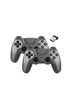 Airstorr Joystick Gamepad Çiftli TV PC Uyumlu Oyun Konsolu 2.4G Gamepad Double Joystick Doungle