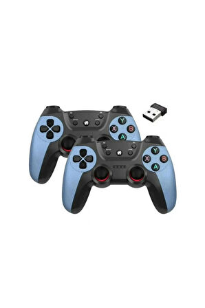 Airstorr Joystick Gamepad Çiftli TV PC Uyumlu Oyun Konsolu 2.4G Gamepad Double Joystick Doungle