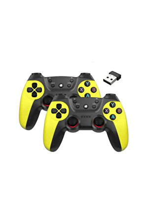 Airstorr Joystick Gamepad Çiftli TV PC Uyumlu Oyun Konsolu 2.4G Gamepad Double Joystick Doungle