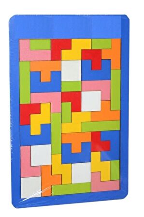 Ahşap Puzzle Tetris Oyunu Eğitici Ahşap Oyunu Yapboz Oyunu