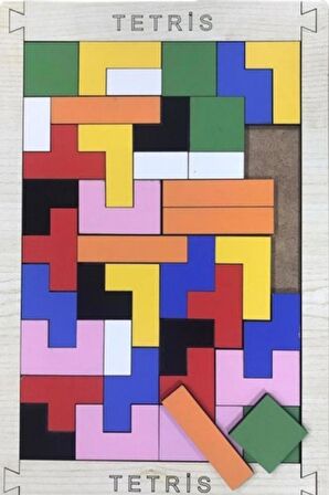 Ahşap Puzzle Tetris Oyunu Eğitici Ahşap Oyunu Yapboz Oyunu