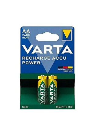Accu Power 2600 mAh AA 2'li Şarj Edilebilir Kalem Pil