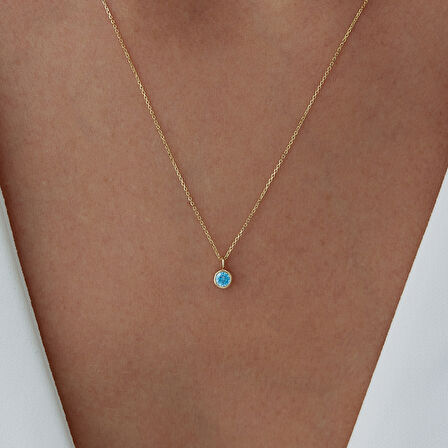 Balık Burcu Aquamarine Kolye