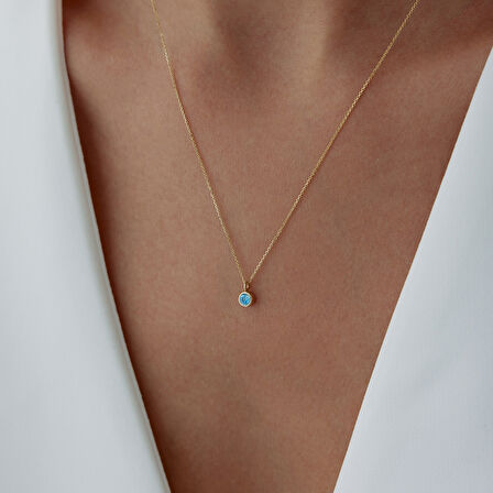 Balık Burcu Aquamarine Kolye