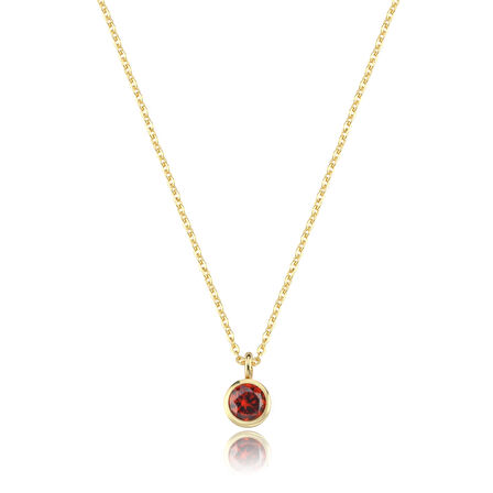 Oğlak Burcu Garnet Kolye
