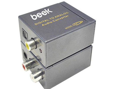 Beek BS-CV-DAU-AAU Dijital Ses Sinyali to Analog Ses Sinyali 1x SPDIF 1x COAX 2xRAC Yuvalı
