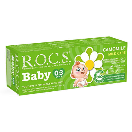 R.O.C.S.Baby Diş Macunu 35ml 0-3 Yaş Papatya