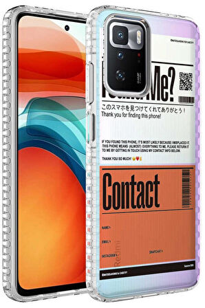 Xiaomi Redmi 10 Kılıf Airbag Kenarlı Renkli Desenli Elegans