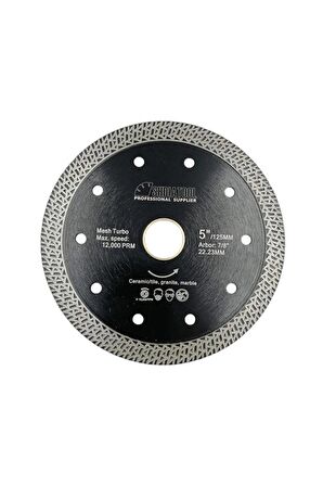 Mesh Turbo 5" 125mm Granit Mermer Seramik Karo Tuğla Için Elmas Taşlama Diski