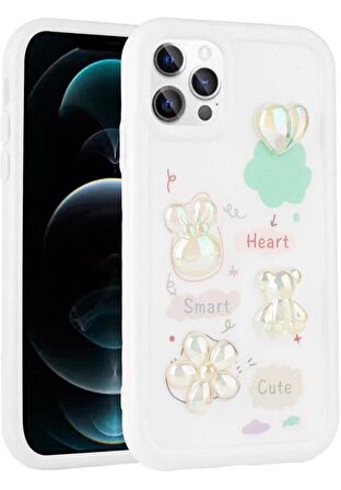 iPhone 12 Pro Max Uyumlu Kılıf Kabartma Figürlü Parlak Toys Silikon Kapak