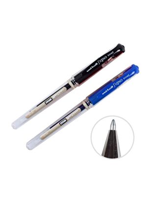 Mavi Siyah İmza Kalemi Um-153 Signo Broad Roller Kalem 1,0 Mm 2 Adet
