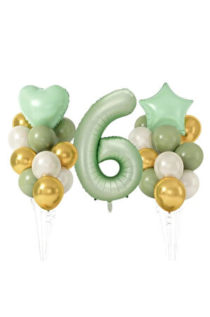 KÜF YEŞİLLİ YAŞ BALON SET