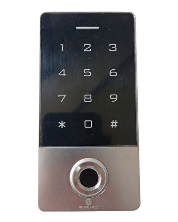 Sarkey SR-212 EM-W Metal Kasa, Kart-Şifre-Parmak İzi Özellikli Biyometrik Cihaz (125 Khz)
