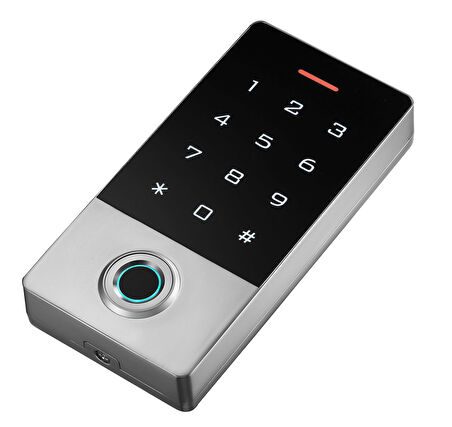 Sarkey SR-212 EM-W Metal Kasa, Kart-Şifre-Parmak İzi Özellikli Biyometrik Cihaz (125 Khz)