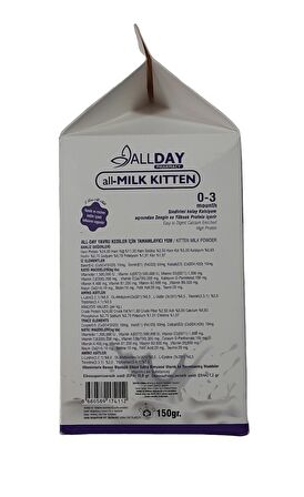 AllDay all-Milk Kitten Yavru Kedi Süt Tozu 150 gr