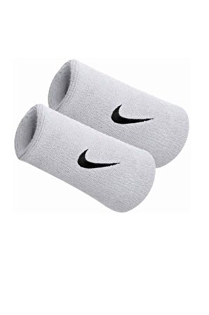 NIKE SWOOSH DOUBLE WIDE BİLEKLİK BEYAZ