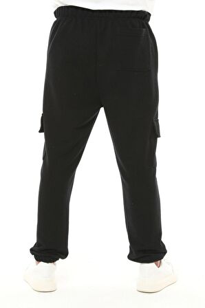 defy's Erkek Kargo Cepli Jogger Eşofman Altı Siyah