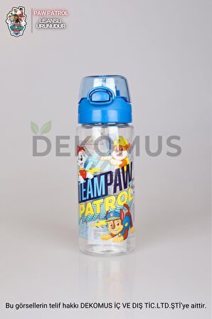 DEKOMUS LİSANSLI PAW PATROL MATARA 500 ML VE ÇİFT KATLI BESLENME KABI SETİ