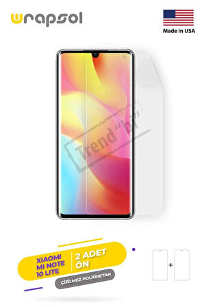 Xiaomi Mi Note 10 Lite Ekran Koruyucu Kaplama Darbe Emici Poliüretan Film Amerika Üretimi