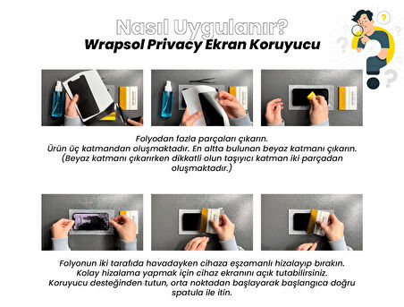 Samsung Galaxy S25 Plus Parlak Hayalet Ekran Koruyucu Yandan Görünmeyen Privacy Film