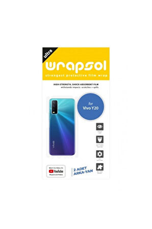 Vivo Y20 Arka Yan Koruyucu Darbe Emici Poliüretan Film Amerika Üretimi