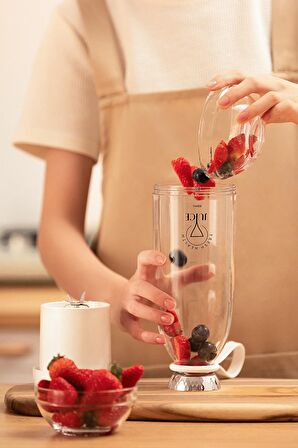 Smoothie Blender Taşınabilir Şarjlı Kişisel Mini Meyve Karıştırıcı 300 ml Yeşil