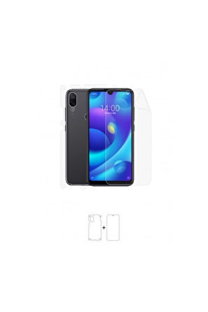 Xiaomi Mi Play 360 ° Full Body Ekran Koruyucu Kaplama Ön Arka Yan Darbe Emici Poliüretan Film