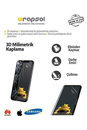 Xiaomi Redmi Note 9s Ekran Koruyucu Kaplama Darbe Emici Poliüretan Film Amerika Üretimi