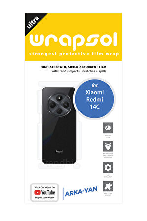 Xioami Redmi Note 14 Parlak Arka ve Yan Koruyucu Kaplama Poliüretan Film