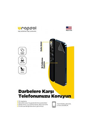 Xiaomi Mi 10 Lite Ekran Koruyucu Kaplama Darbe Emici Poliüretan Film Amerika Üretimi