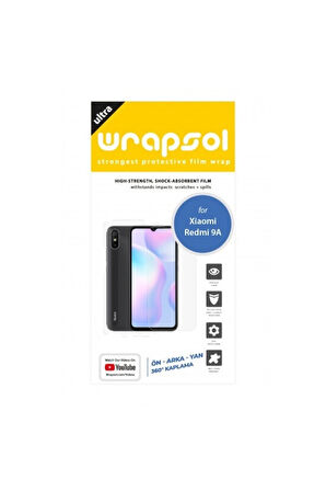Xiaomi Redmi 9a 360 ° Full Body Ekran Koruyucu Kaplama Ön Arka Yan Darbe Emici Poliüretan Film