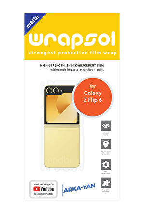 SAMSUNG GALAXY Z FLIP 6 MAT ARKA YAN KORUYUCU FİLM EKRAN KORUYUCU