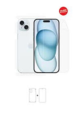 iPhone 15 Plus Full Body 360 Derece Ön Arka Ve Yan Koruyucu Tpu Film