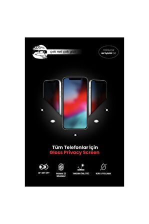 Xiaomi Redmi Note 13 5G Parlak Hayalet Gizli Ekran Koruyucu Privacy Film
