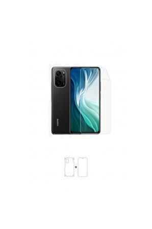 Xiaomi Mi 11i 360 ° Full Body Ekran Koruyucu Kaplama Ön Arka Yan Darbe Emici Poliüretan Film