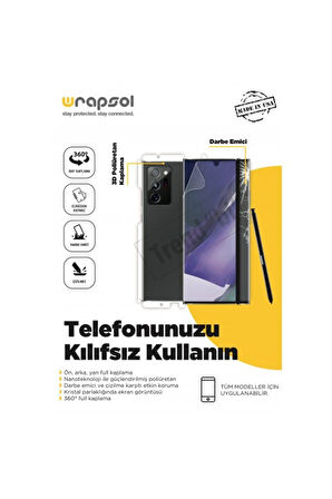 Xiaomi Redmi Note 13 5G Ön, Arka ve Yan 360 Derece Tam Kaplama Poliüretan Film